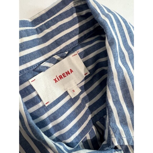 Xirena Mediterranean Bobby Dress in Mediterranean Blue Stripe - Picture 3 of 5